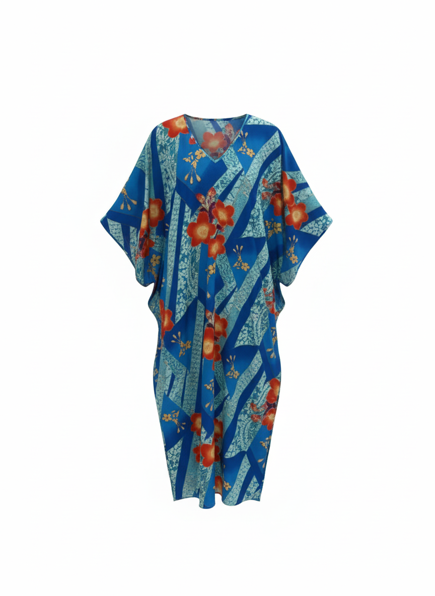 NATORI floral print caftan
