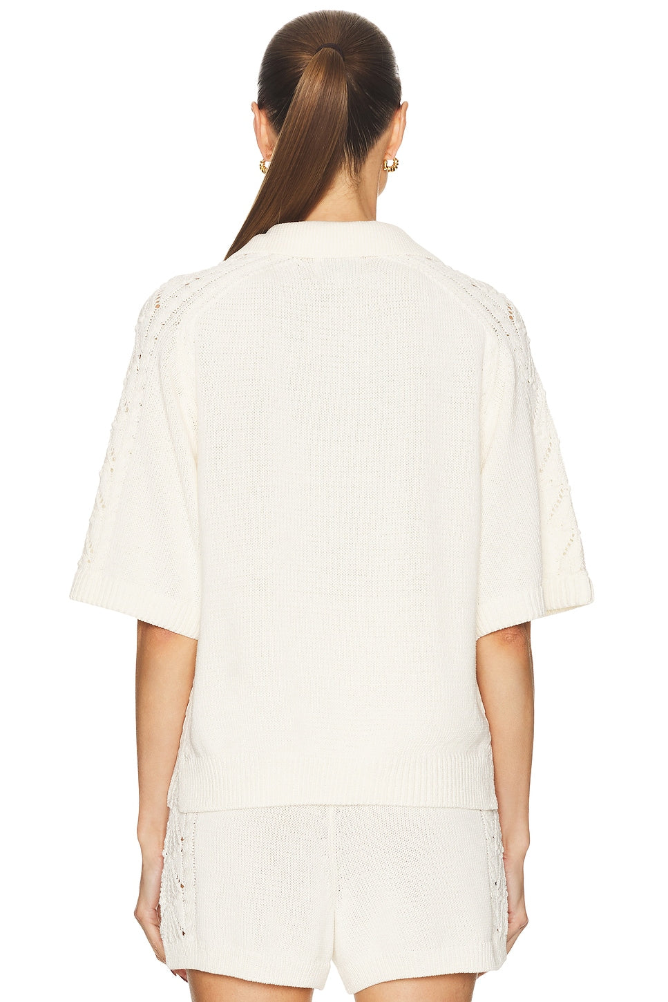 LOULOU STUDIO DE SAISON white collared knit sweater
