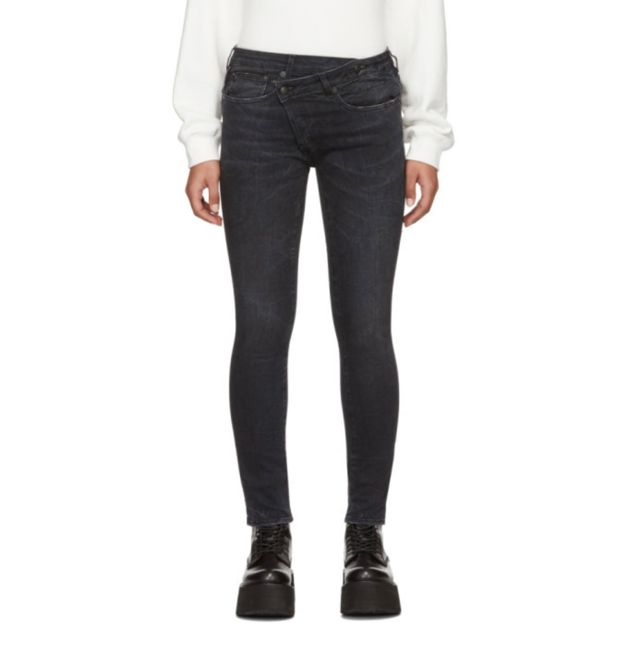 R13 - Cross Over Skinny Jeans