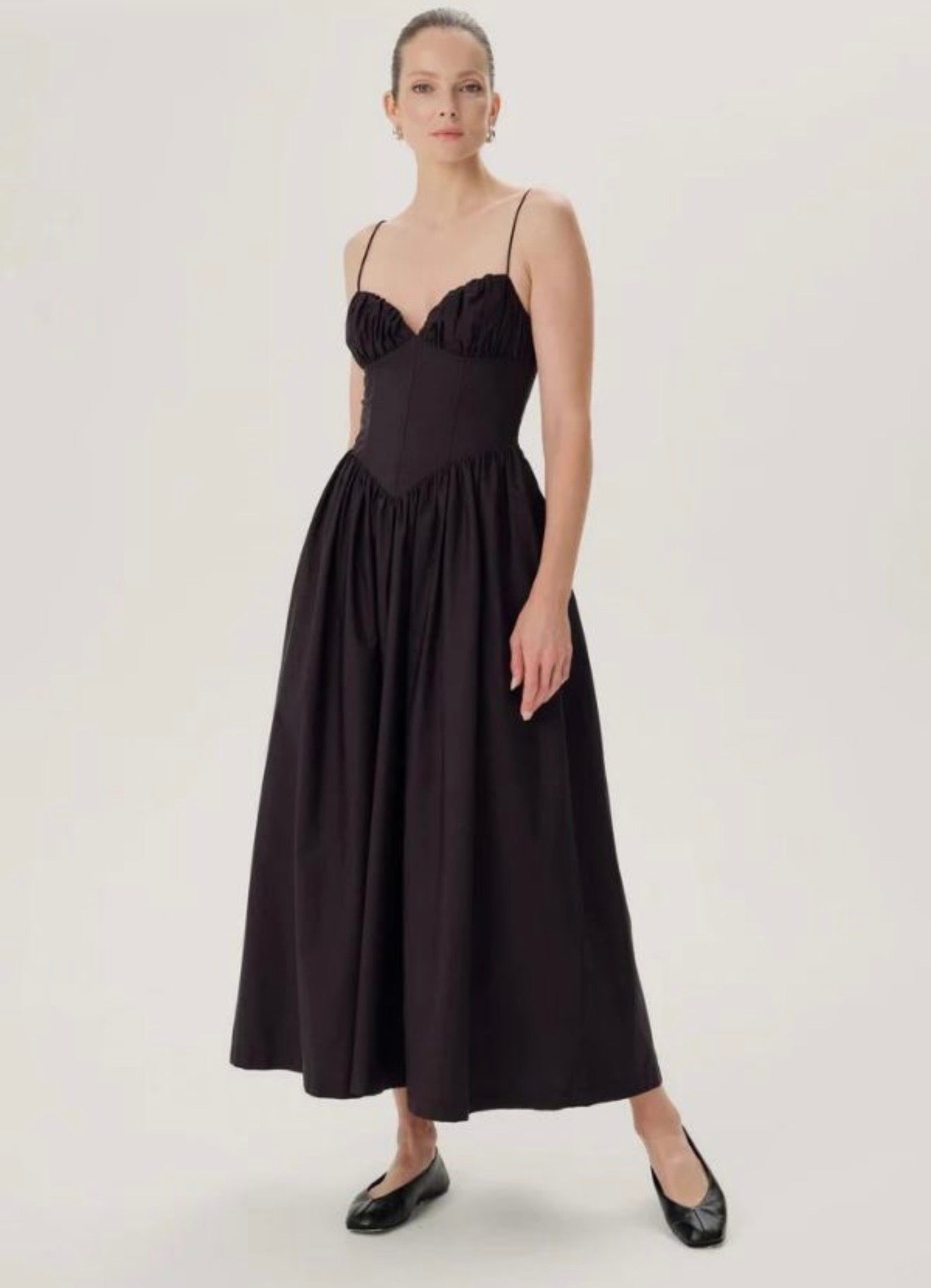 Ronny Kobo - Carmine Dress in Jet Black