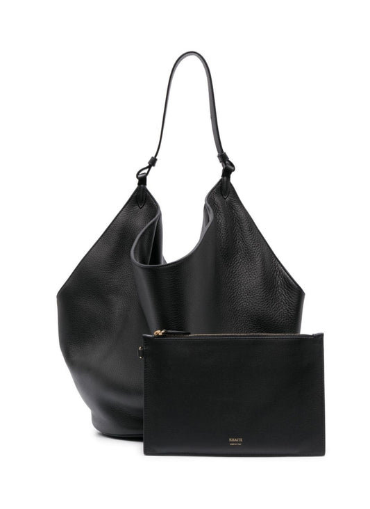 KHAITE
medium Lotus leather tote bag