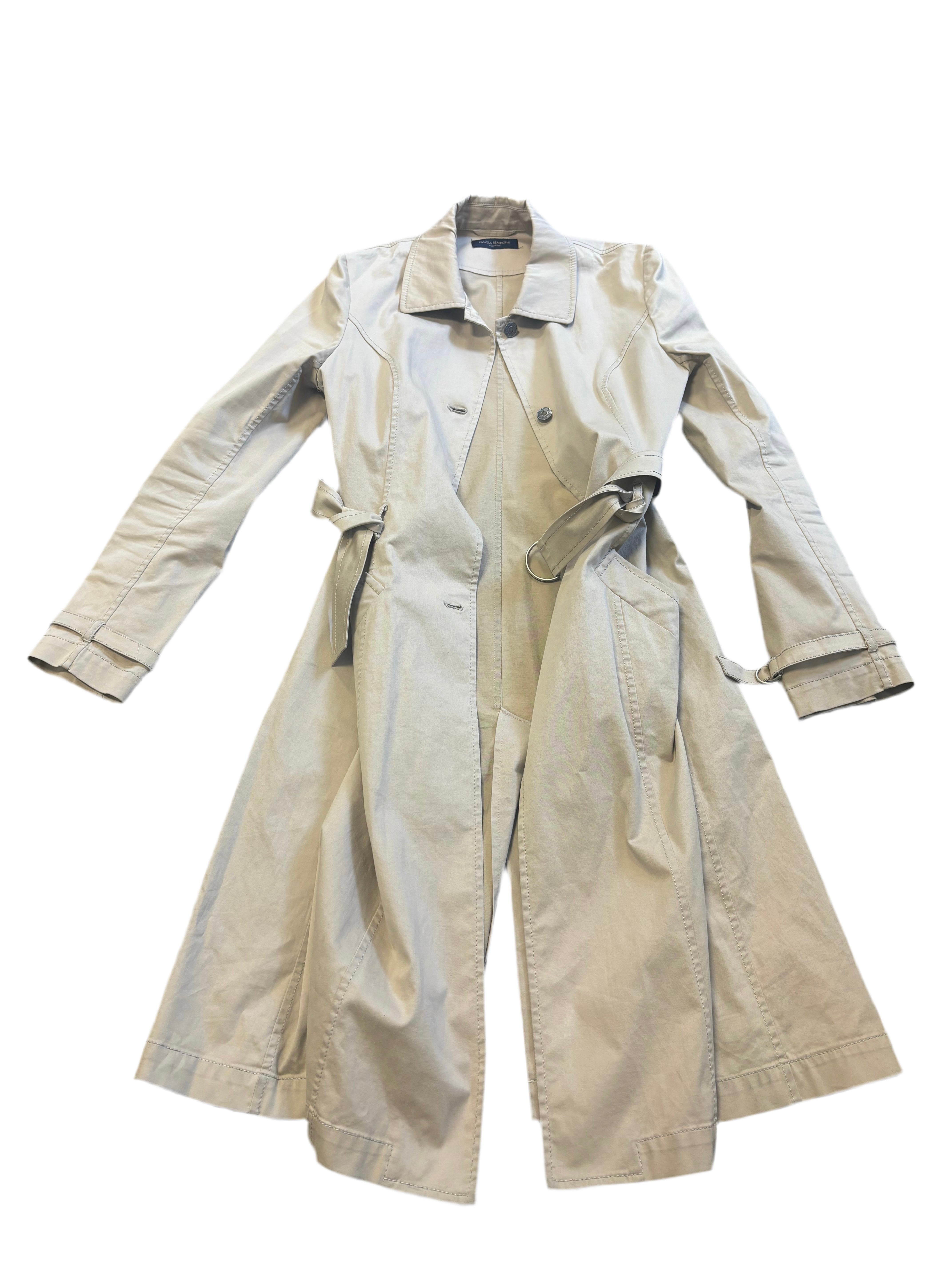 PIAZZA SEMPIONE beige trench coat