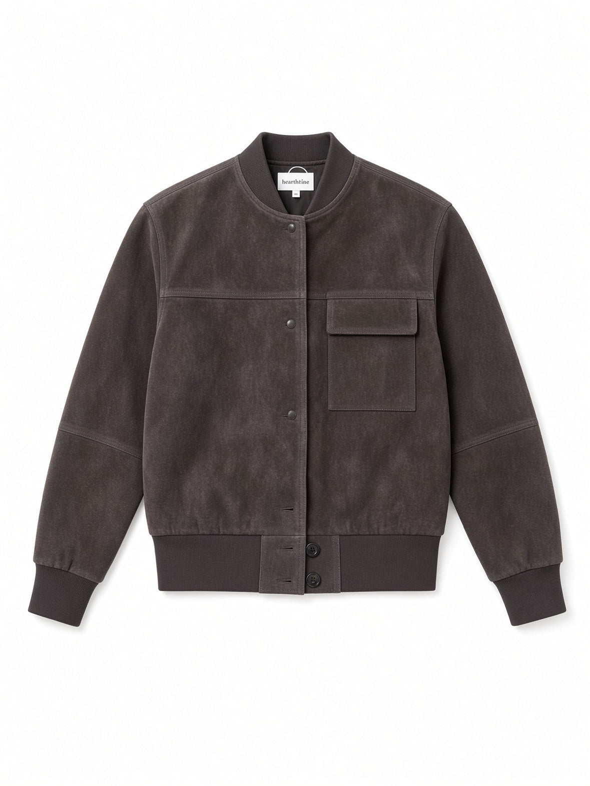 Heartloom Brown Genuine Suede Bomber Jacket NWT