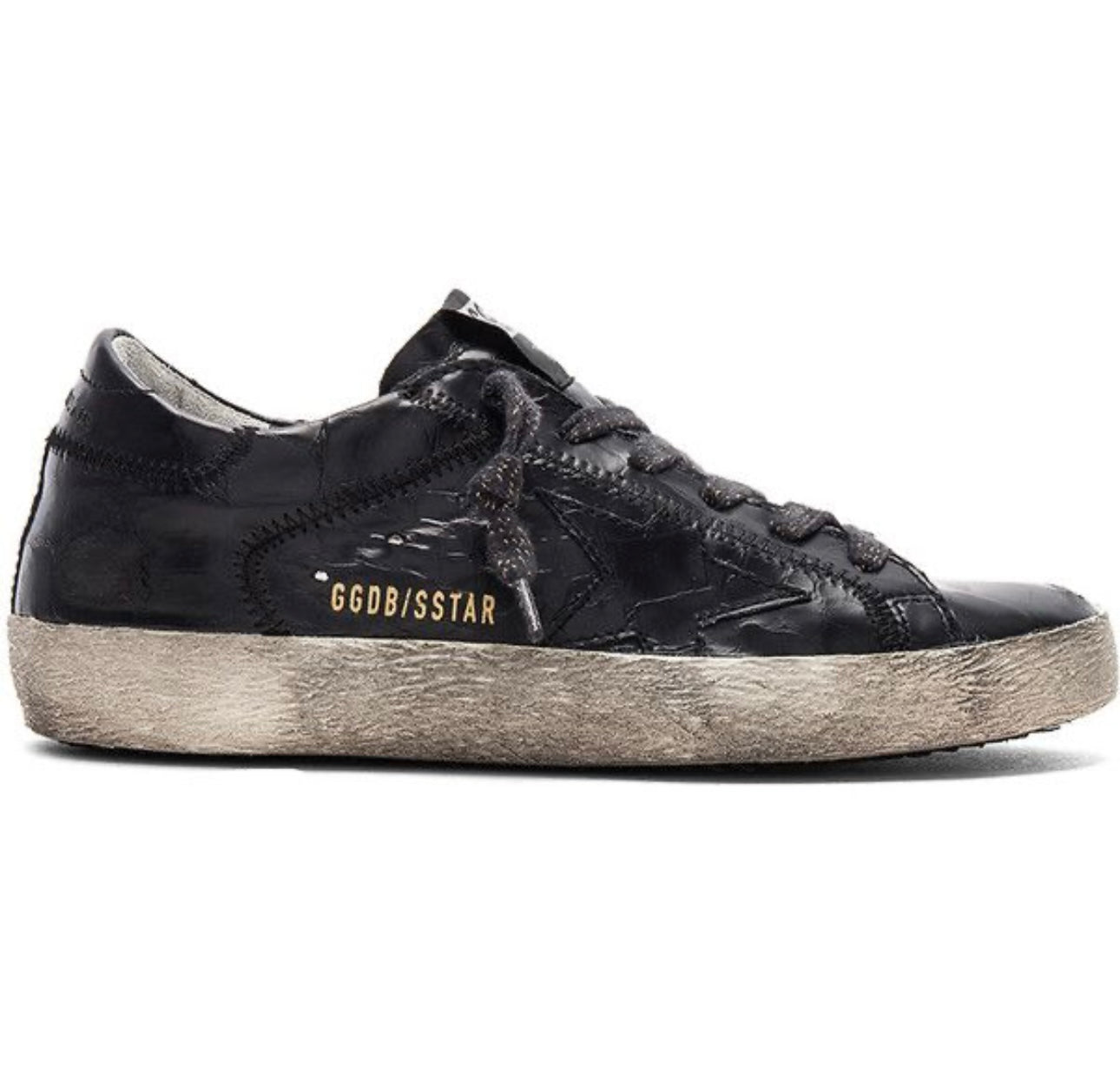 GOLDEN GOOSE
Croc Embossed Leather Superstar Sneakers