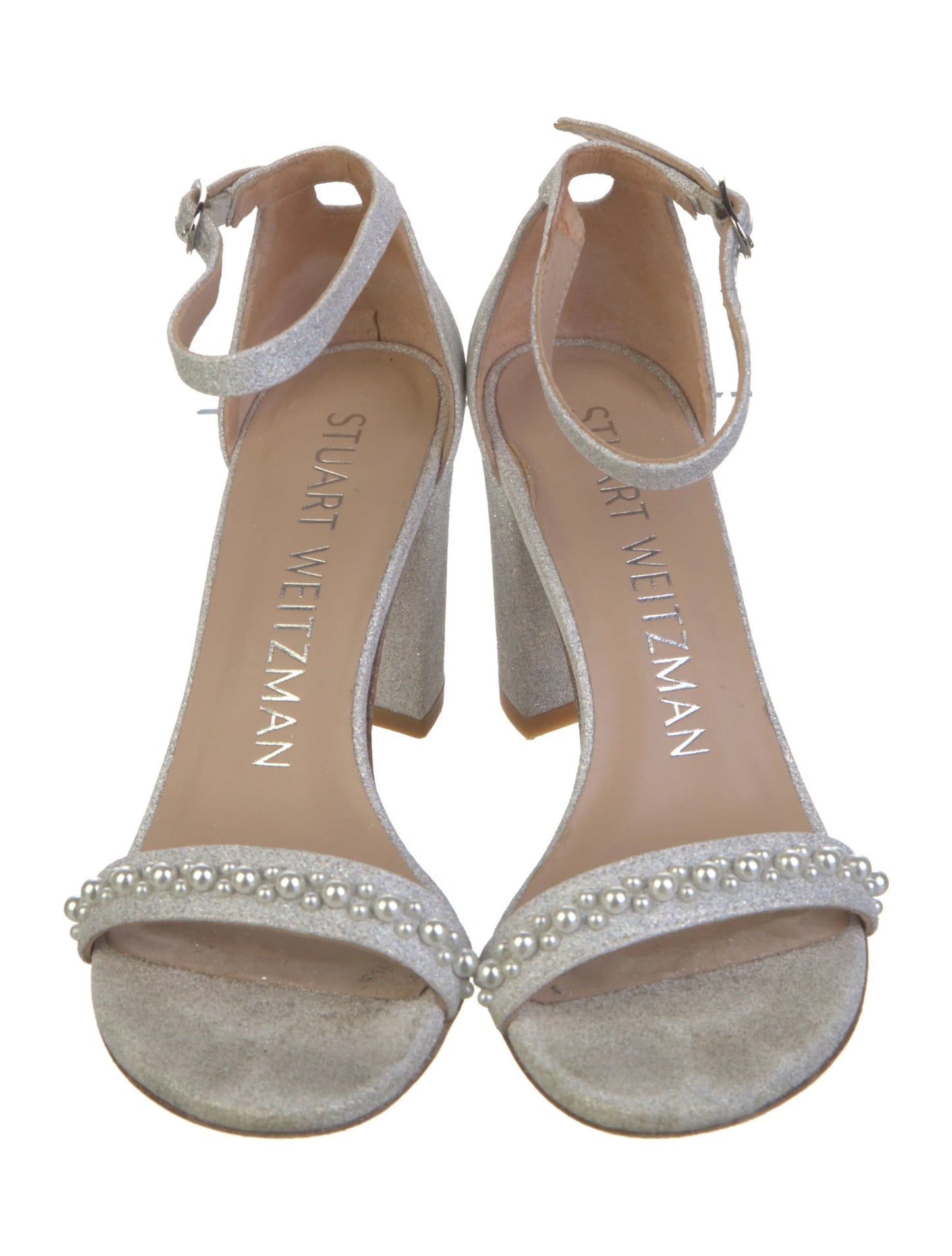 STUART WEITZMAN nearlynude demipearl sandal