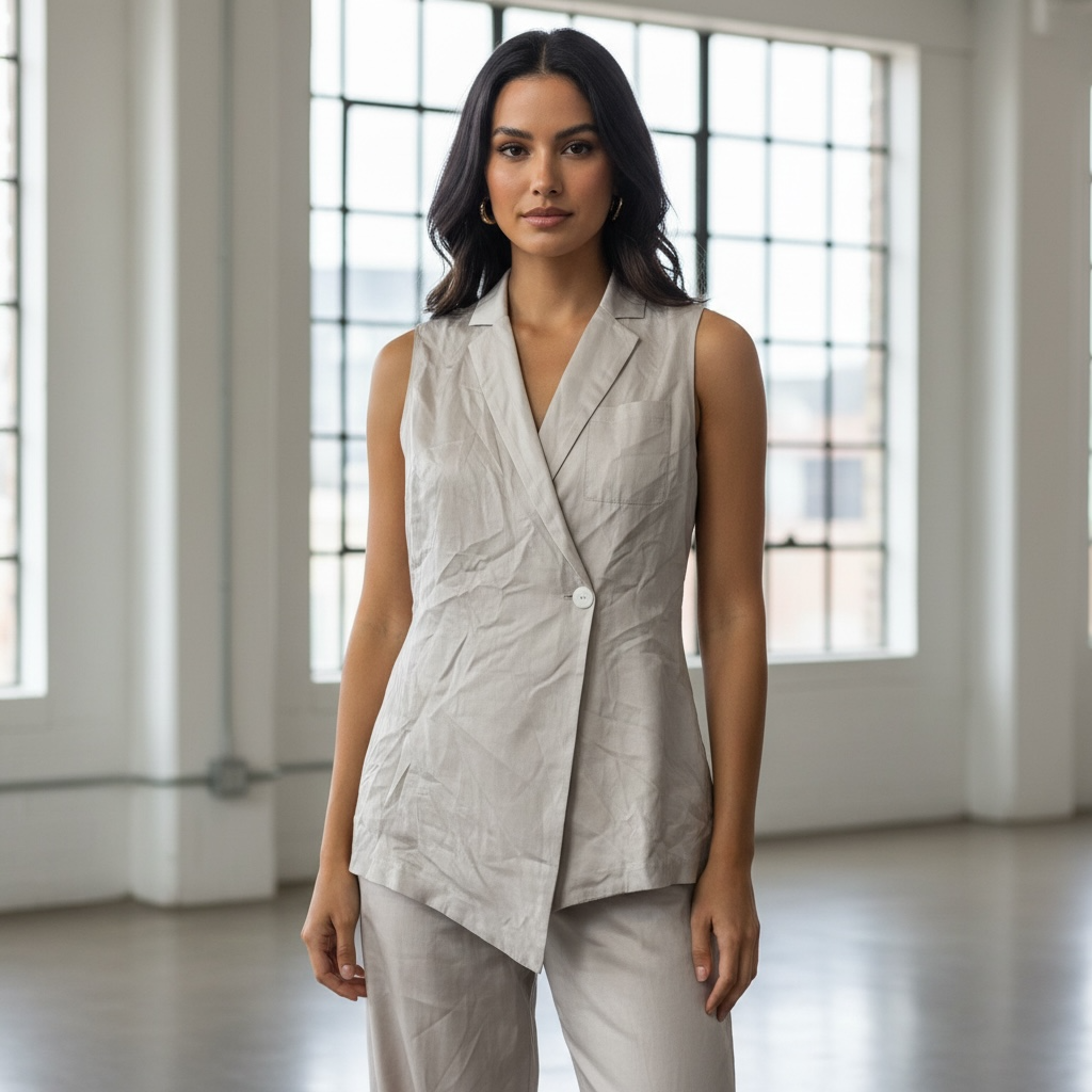 M.MARTIN Satin Vest & Trousers (Set)