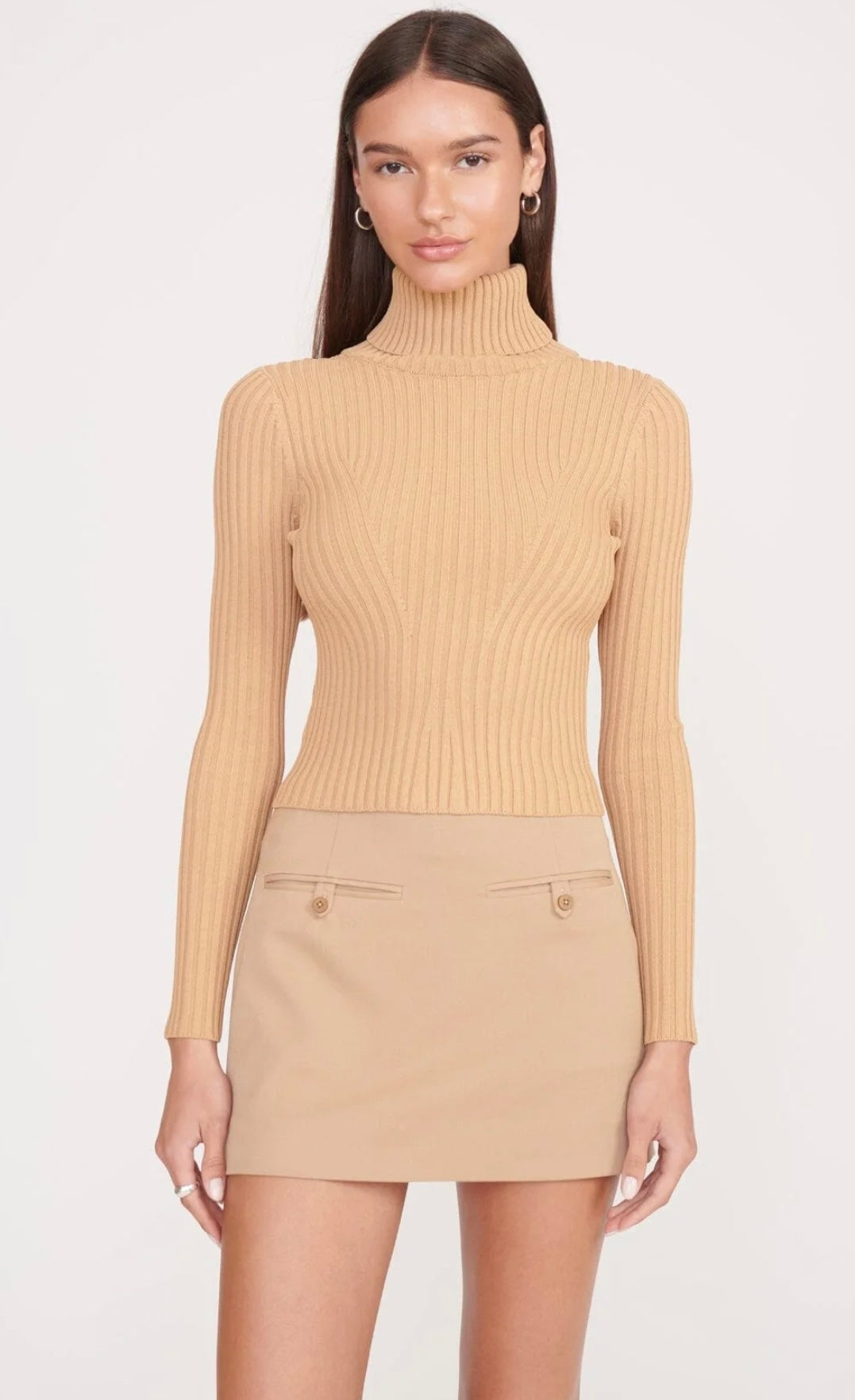 STAUD - ANNETTE SKIRT CAMEL