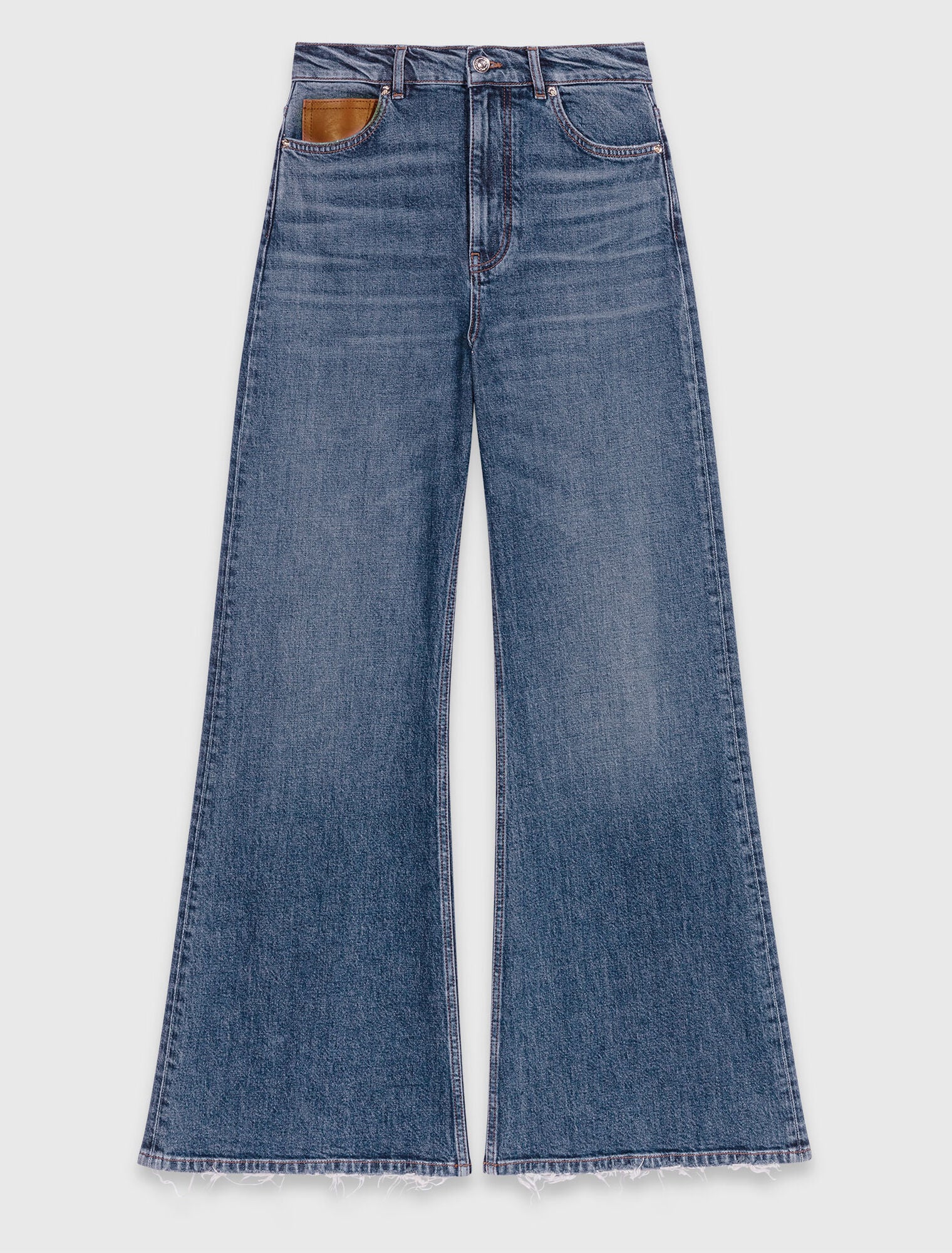 Maje Medium Blue Wide Leg Jeans