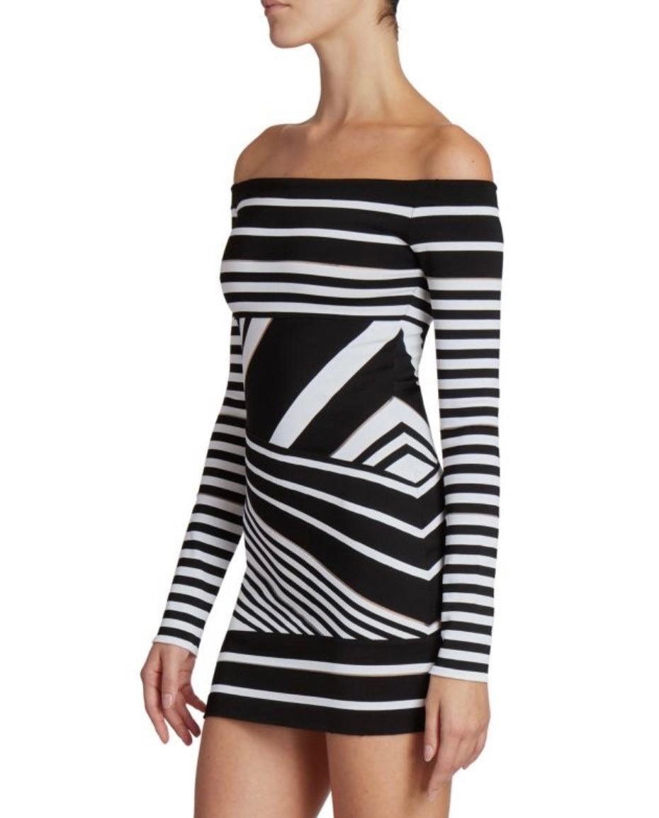 Balmain
jacquard-stripe minidress