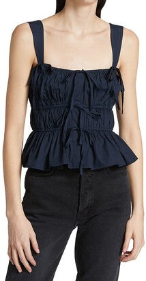 MOON RIVER navy ribbon tank