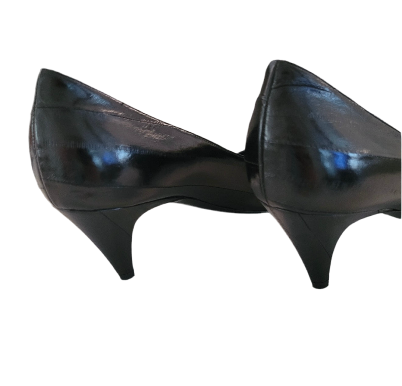 Saint Laurent - Black Leather Kitten Pumps