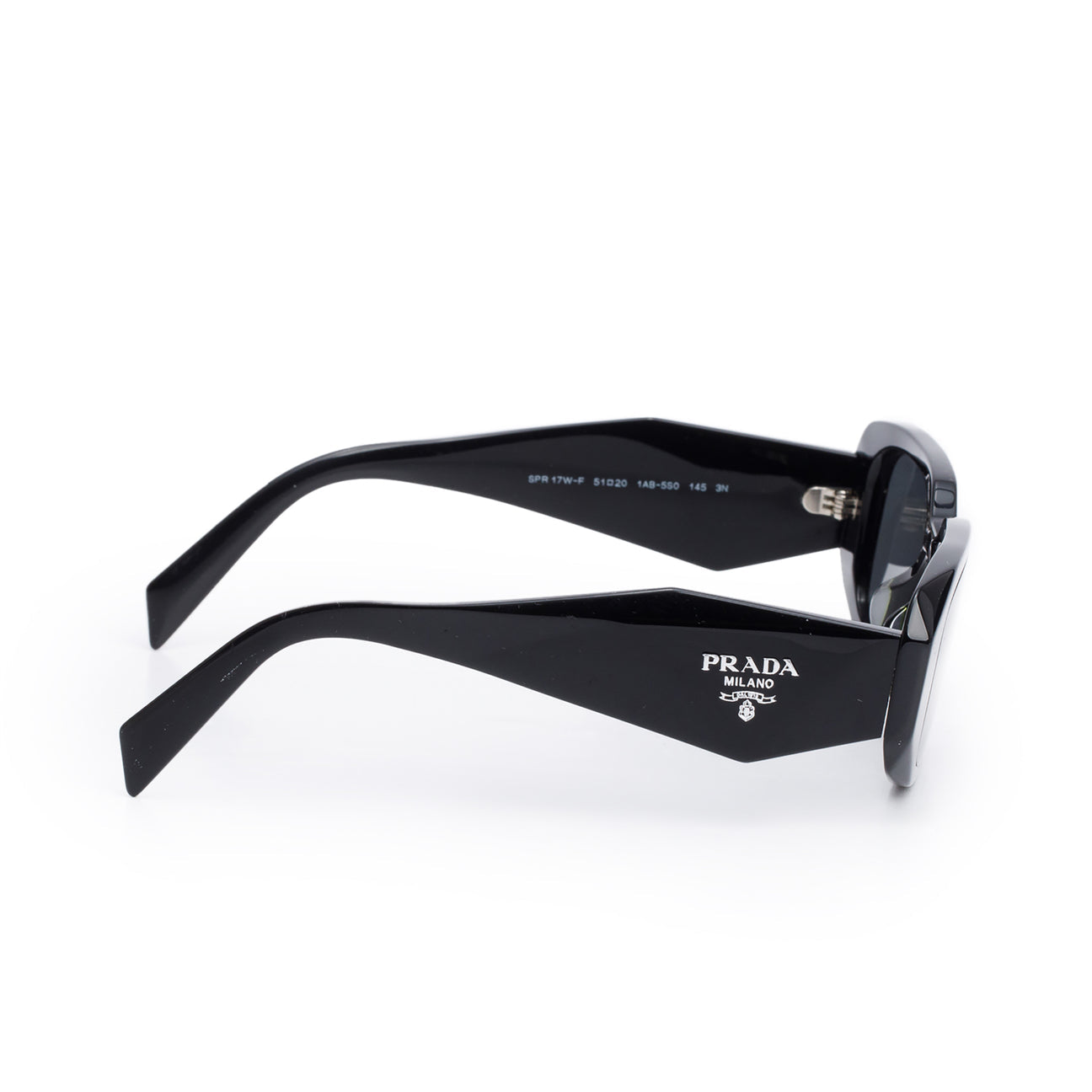 PRADA black rectangular sunglasses