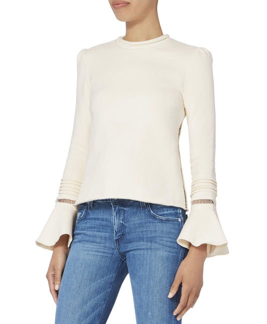 SEE BY CHLOÉ
Trumpet Hem Sweatshirt Top