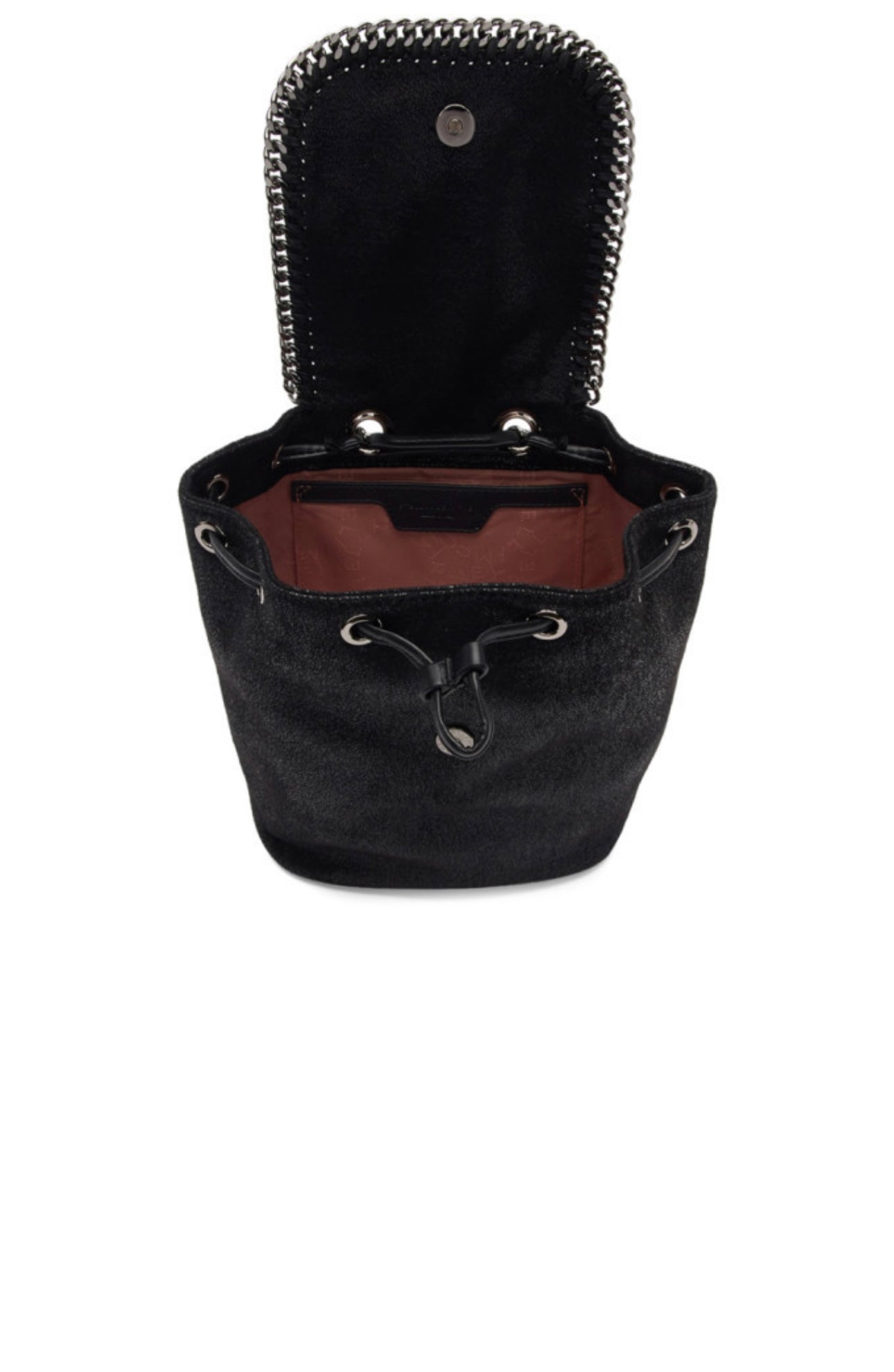 Stella McCartney Black Mini Falabella Backpack