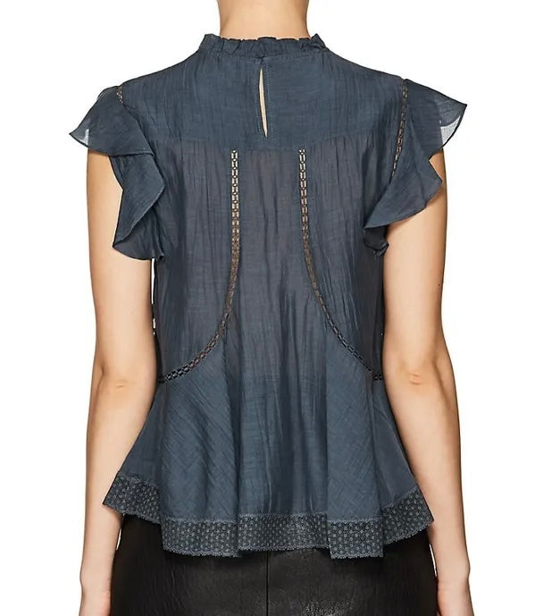Isabel Marant Etoile Lace Ruffle Blouse
