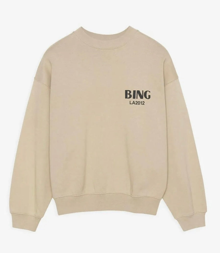 ANINE BING
Jaci logo-print cotton sweatshirt