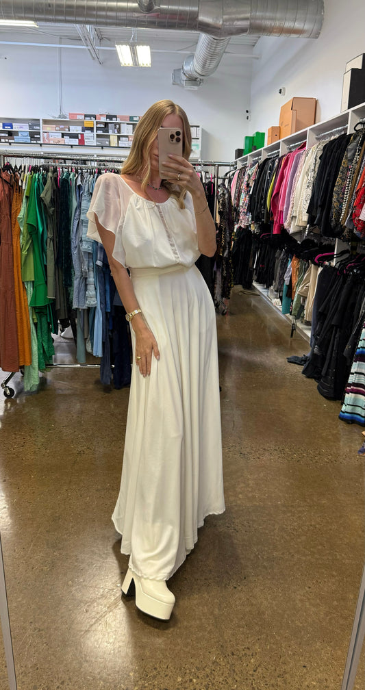 Sabina Musayev - White Maxi Dress