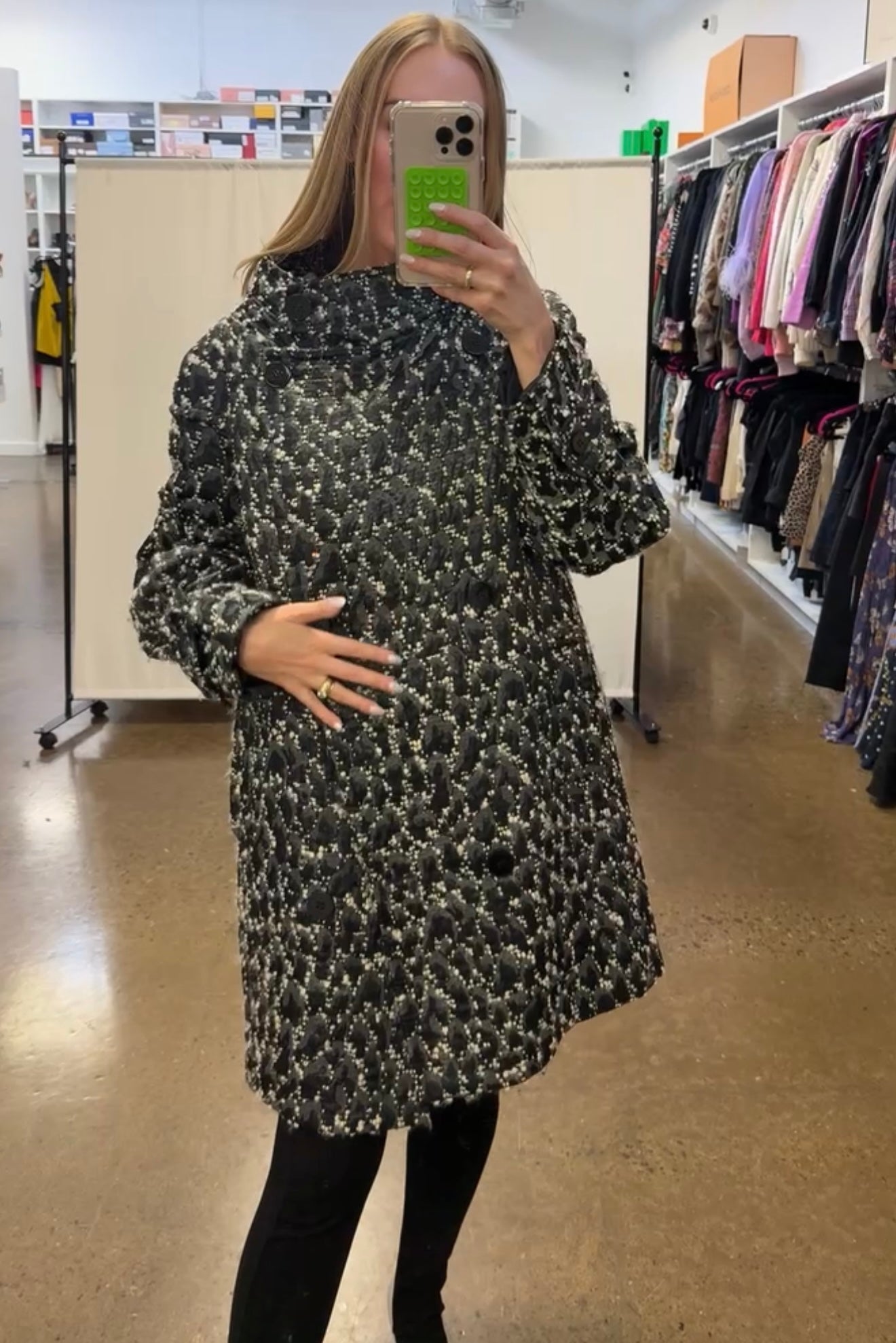 Versace - Black & White Tweed Jacket