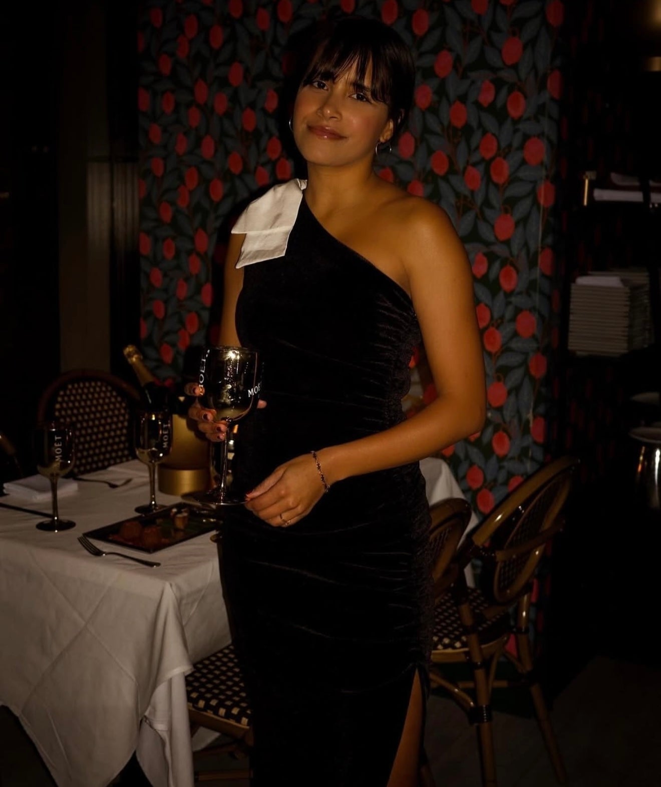 SAYLOR - ONE SHOULDER MIDI DRESS