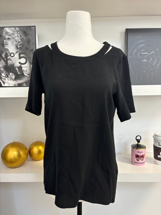 Tibi TShirt with Neck Cut Outs