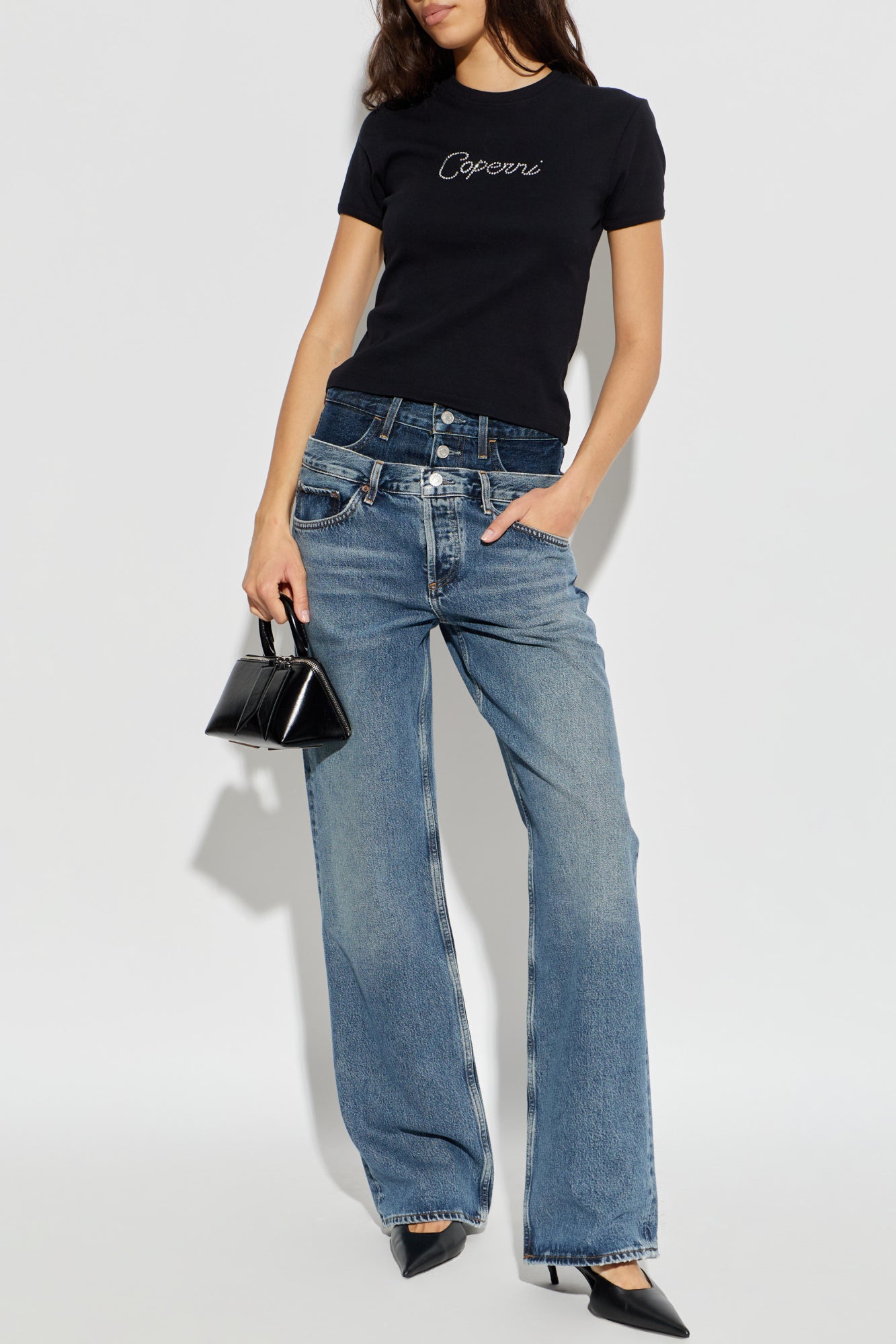 Agolde Elson high-rise wide-leg jeans
