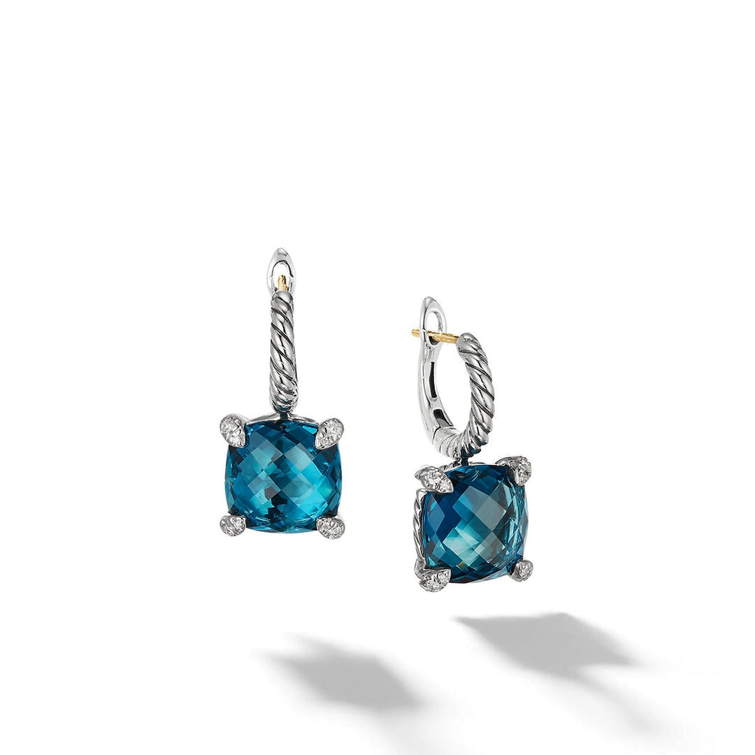 David Yurman Blue Topaz Earrings