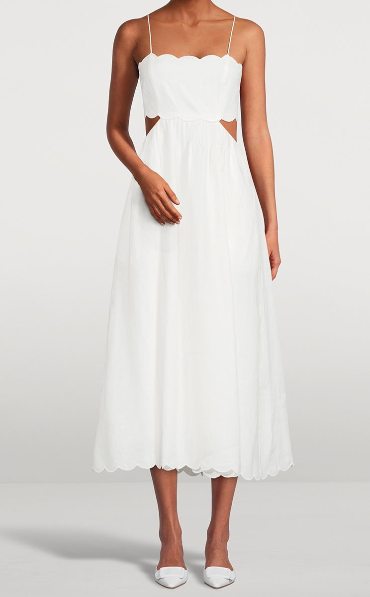 Zimmermann Linen Cut-Out Dress