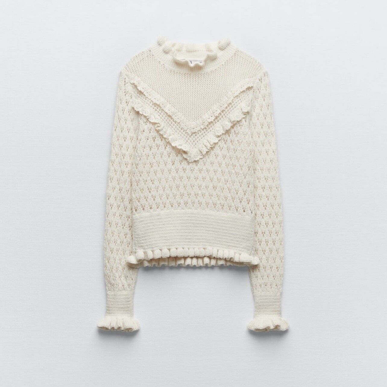 ZARA cream knit sweater