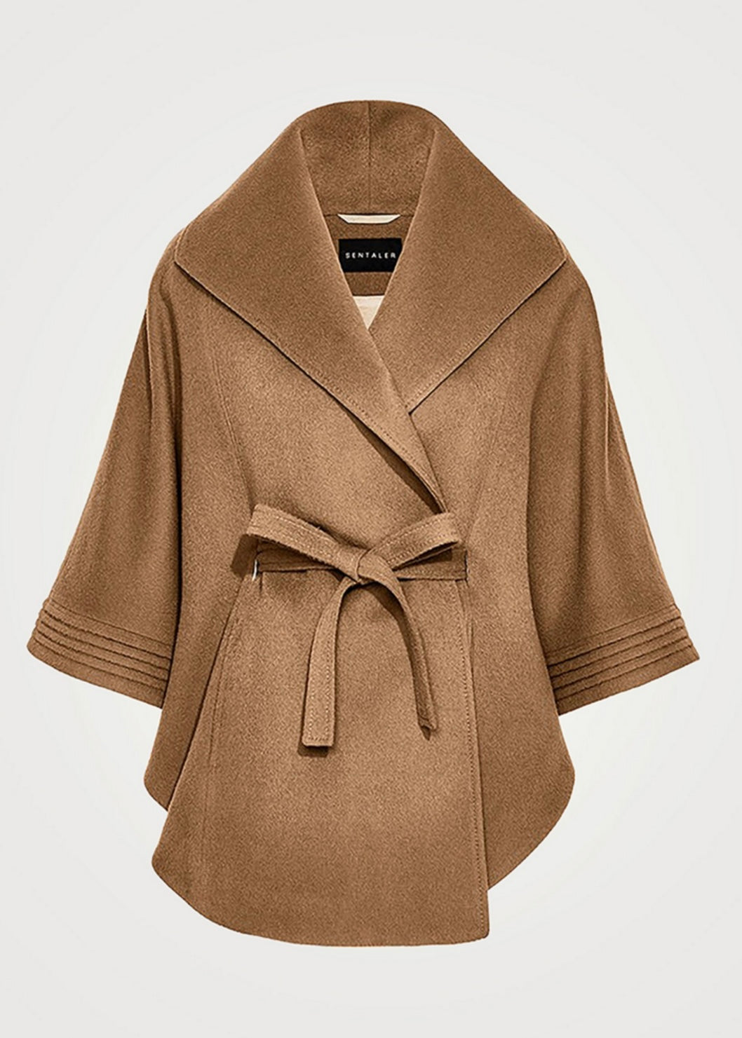 SENTALER
Belted Baby Alpaca Wool Cape