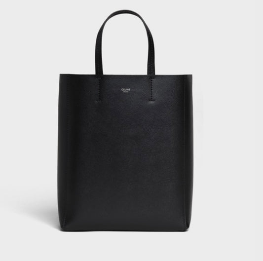 CELINE “small Cabas” grained calfskin tote