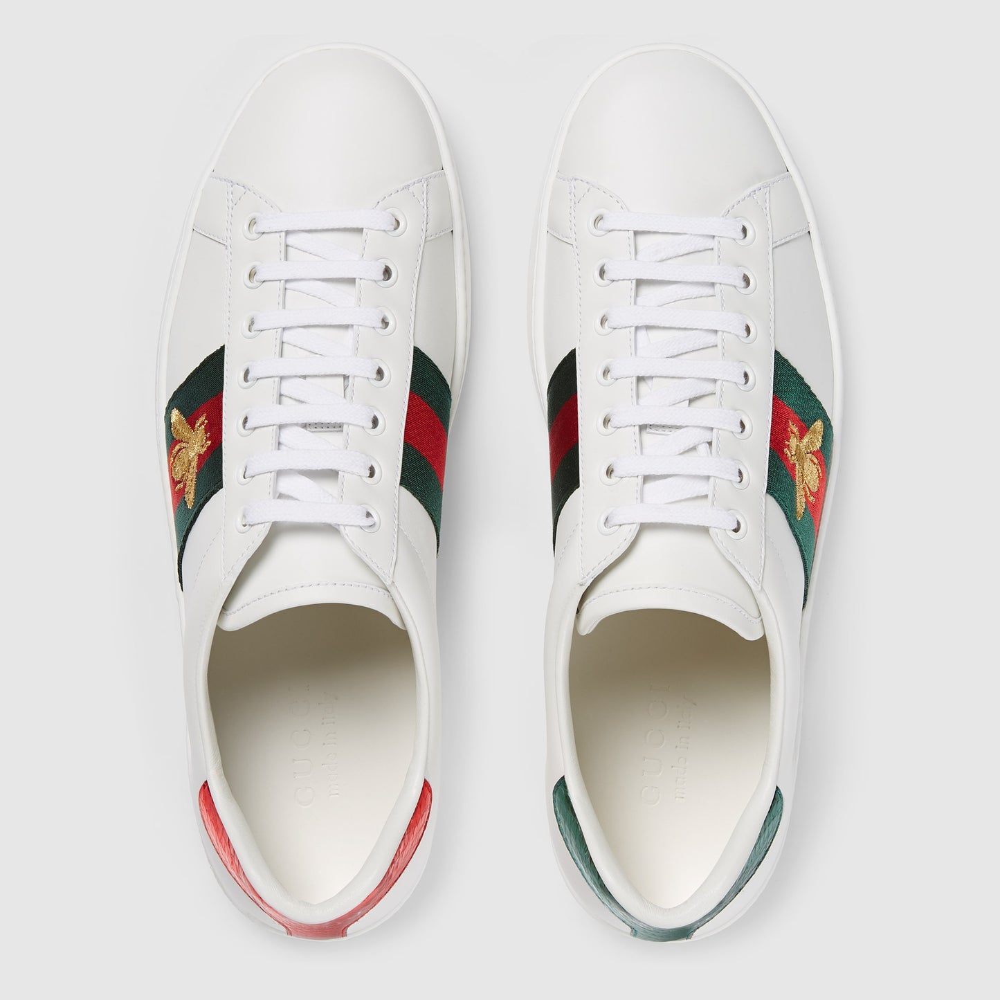 GUCCI white ace sneakers