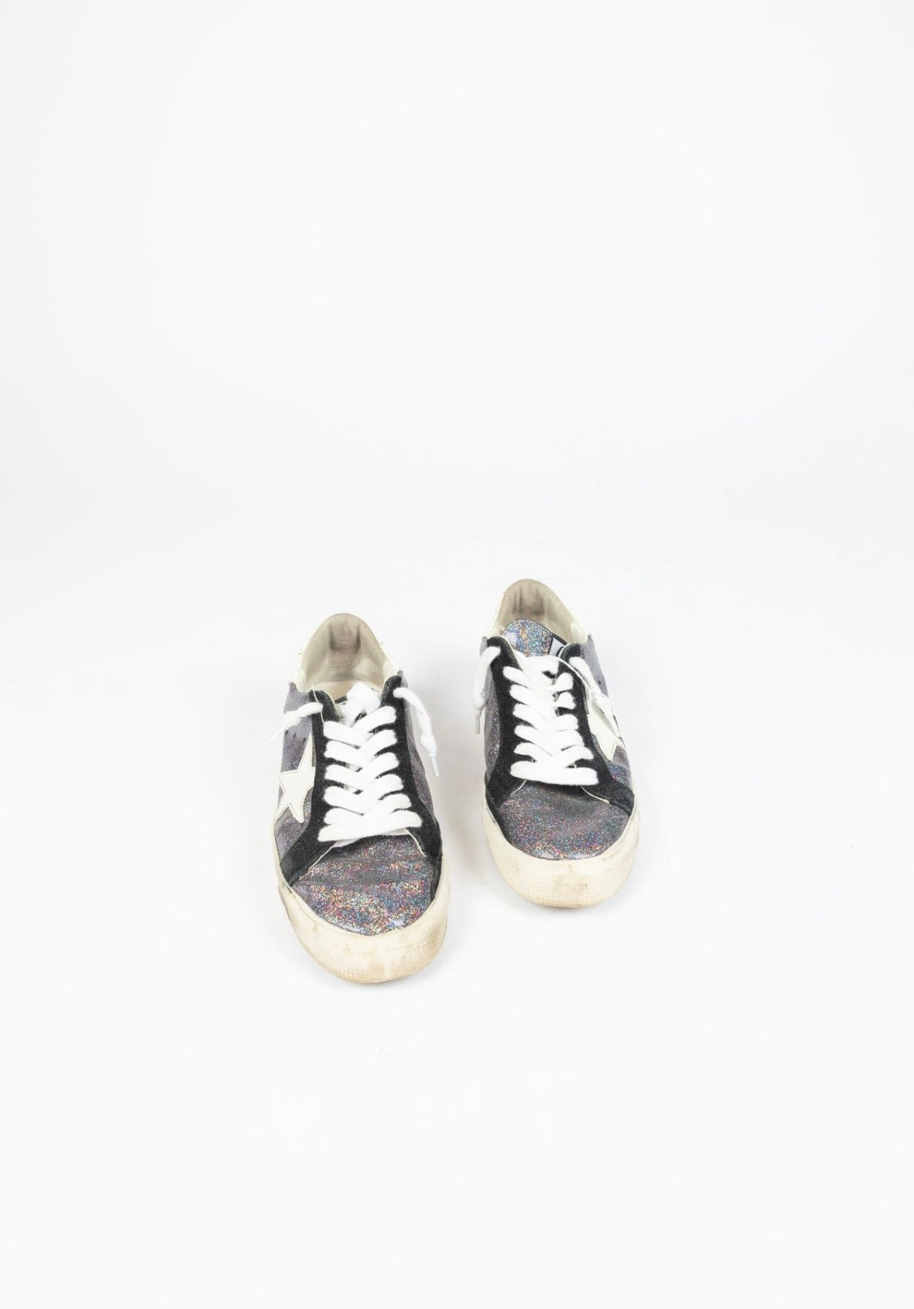 GOLDEN GOOSE
May shimmering glitter sneakers