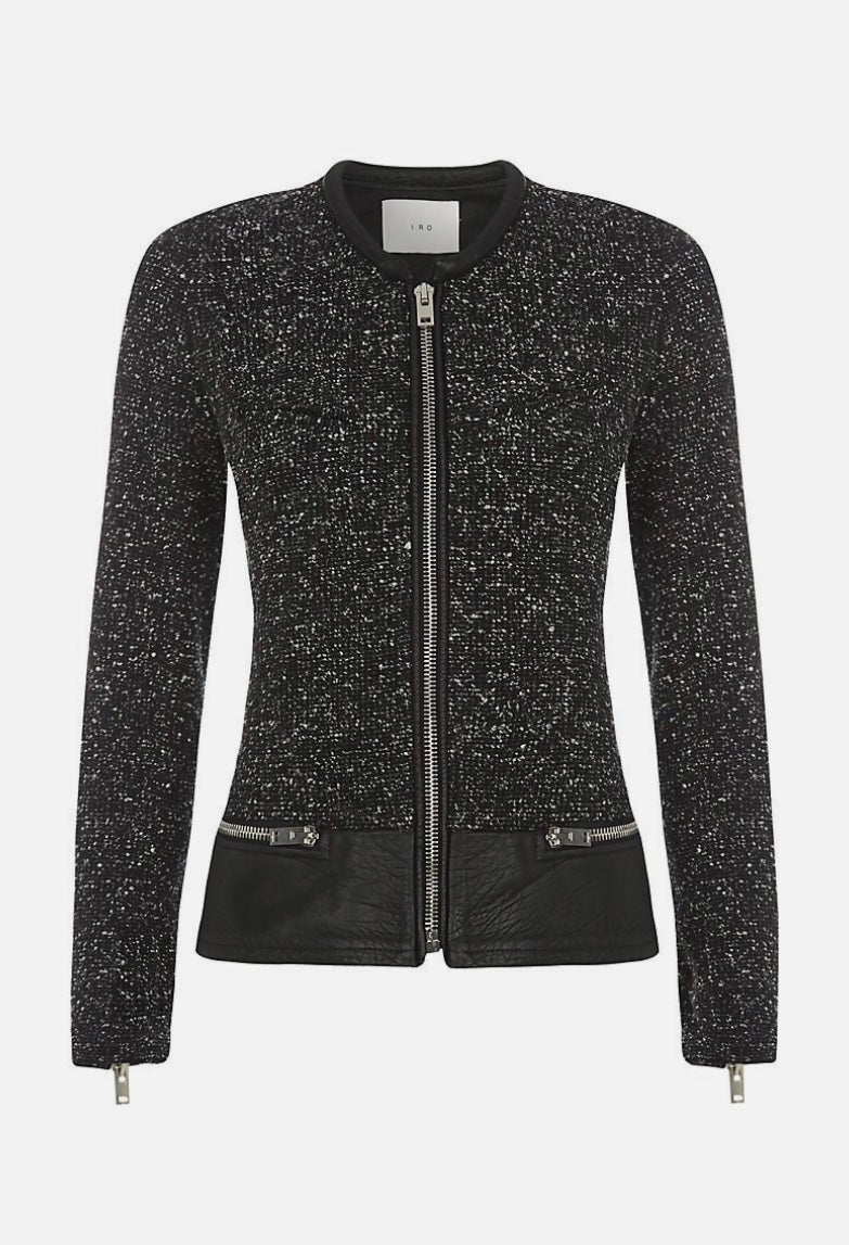 IRO - Charlton Tweed & Leather blazer