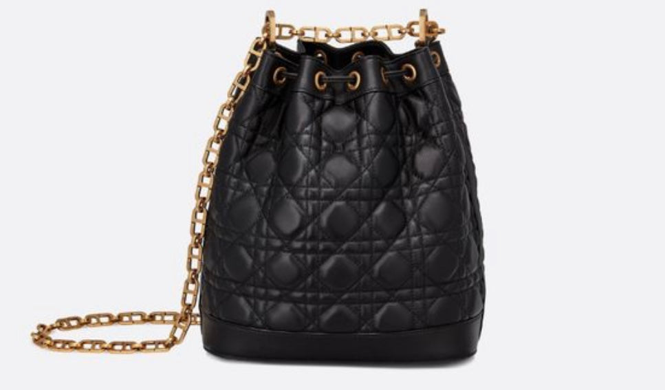 Christian Dior - Large Ammi Suple Macrocannage Drawstring Bag