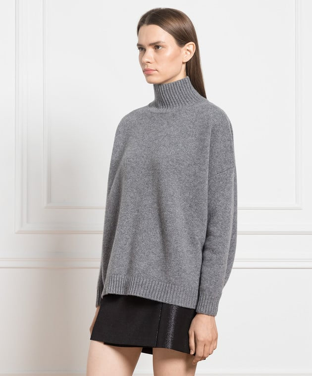 MAX MARA wool grey turtleneck sweater