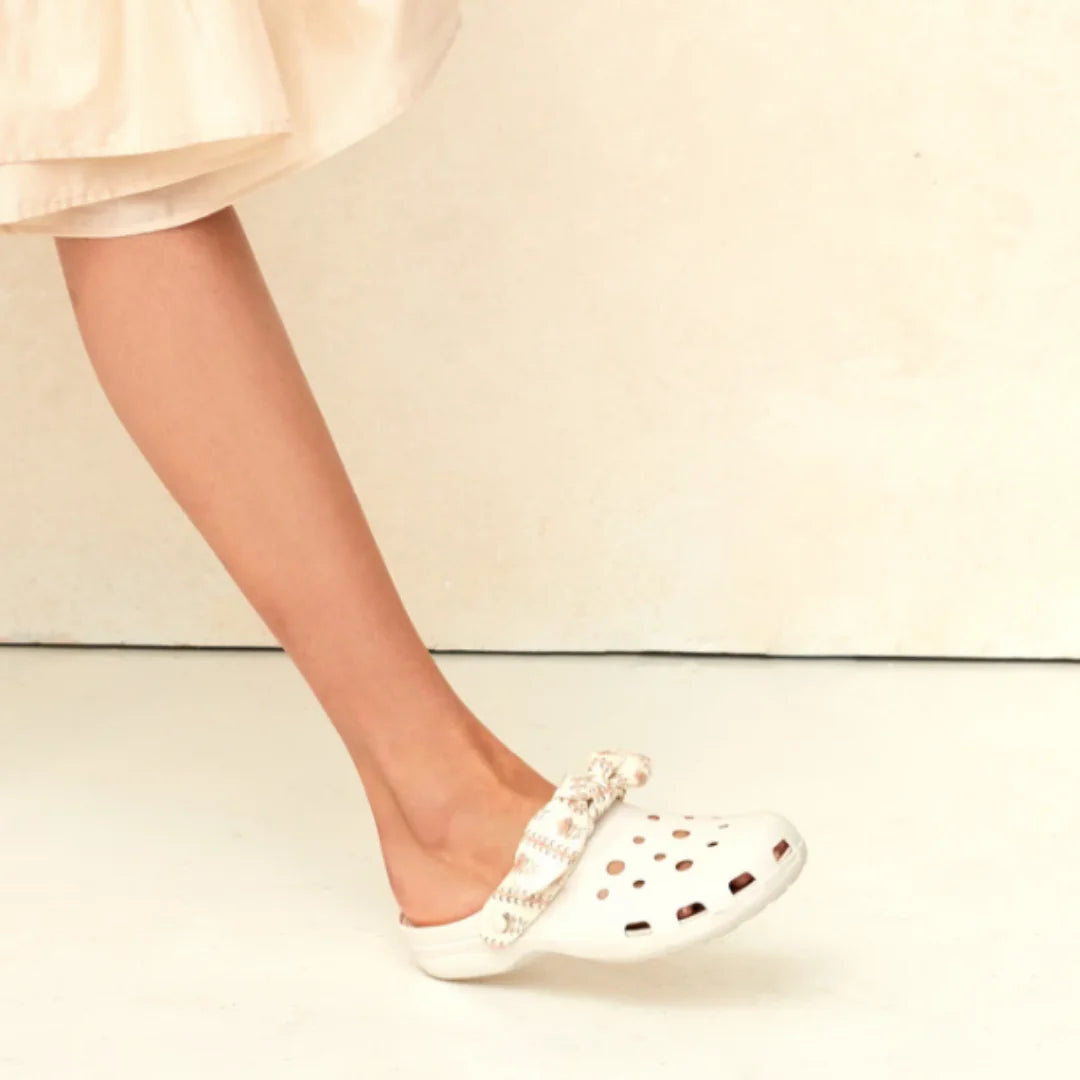 LOEFFLER RANDALL Ezra bow trimmed rubber clog