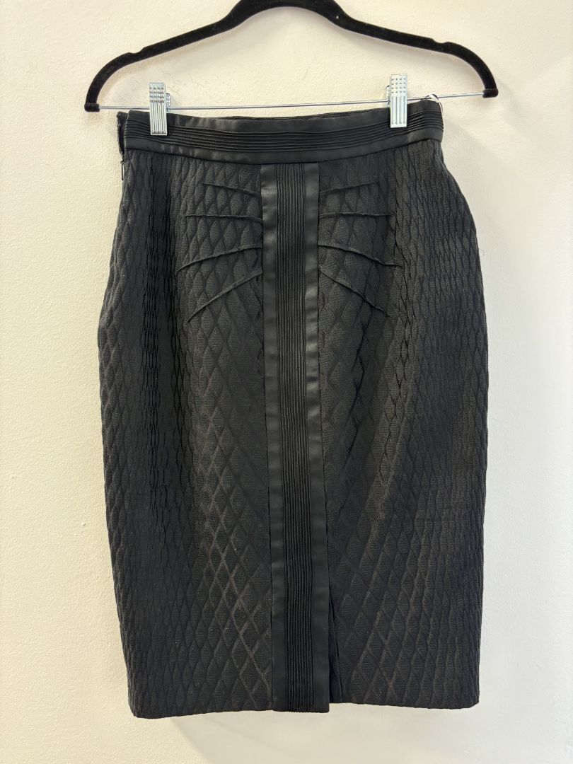 Versace Pattern Skirt with Silk Stripe