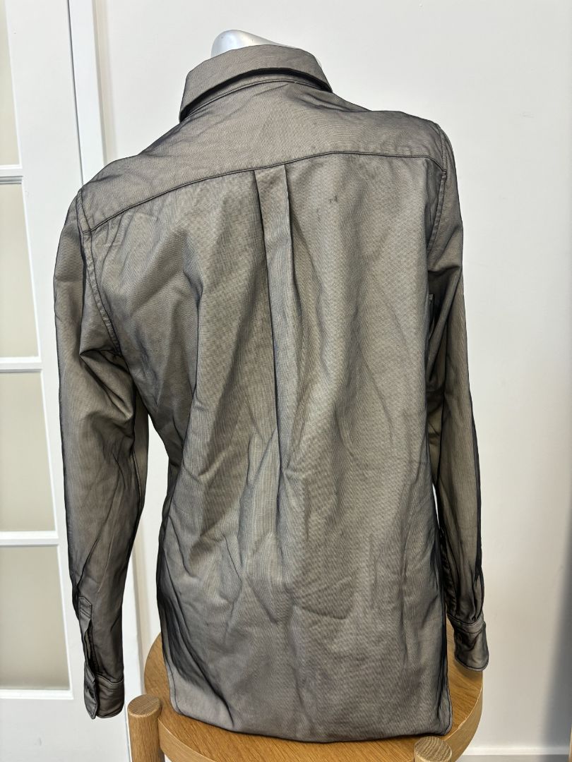 Comme Des Garcons Gray Button Down Top