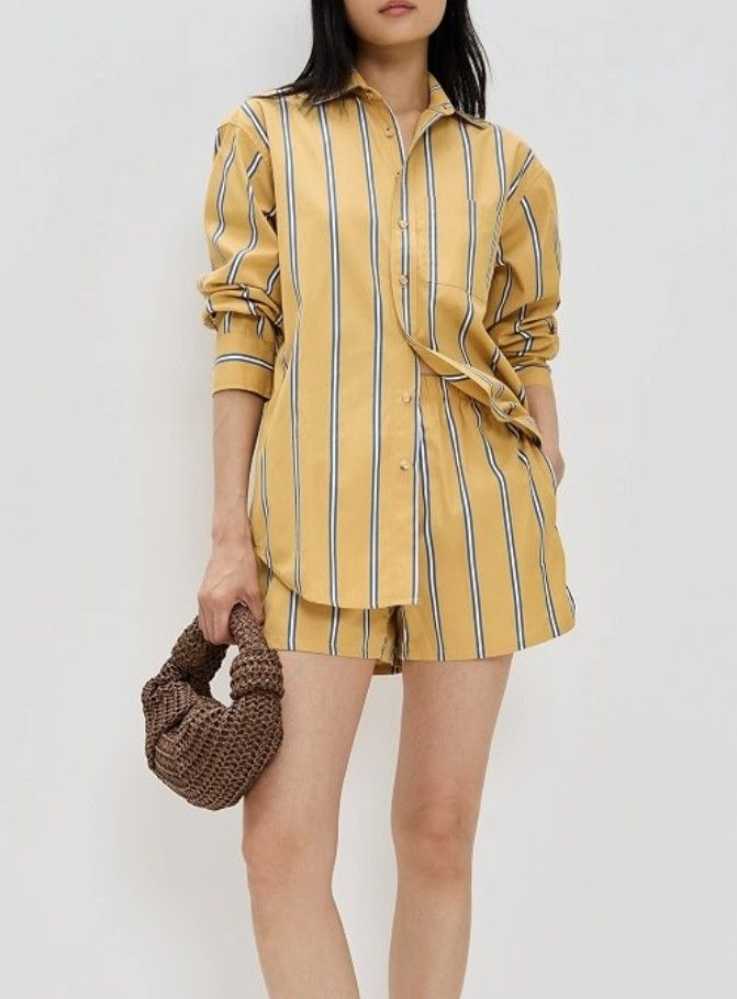 Donni Striped Button Down Shirt