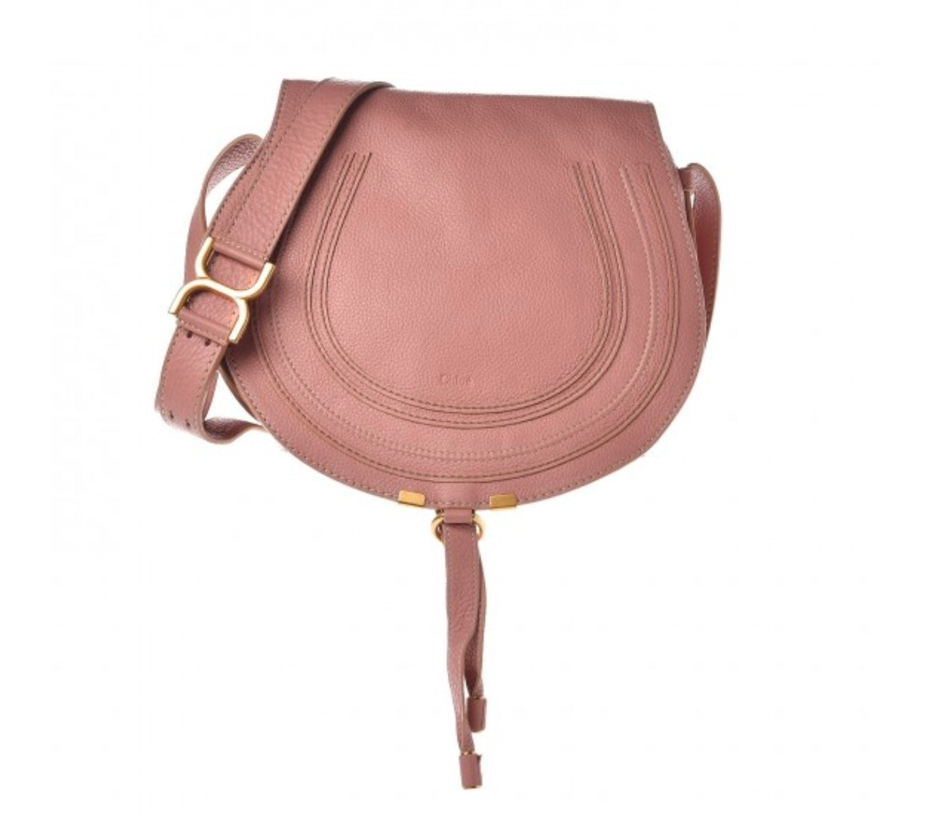 CHLOE 
Calfskin Medium Marcie Shoulder Bag Anemone Pink