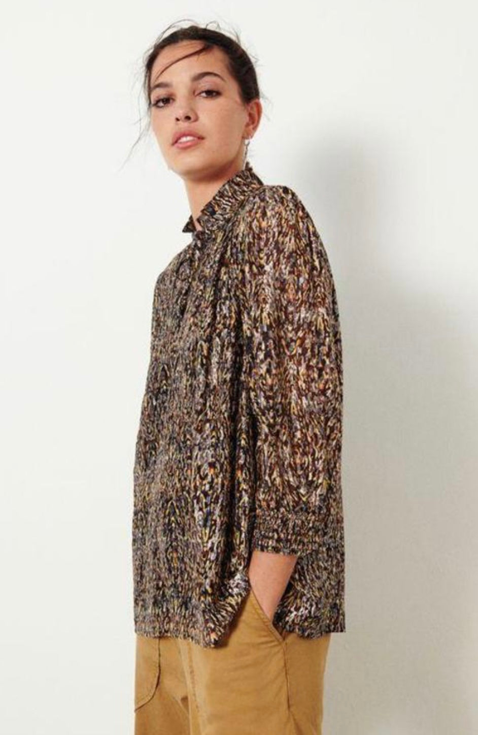 Ba&Sh
Gallas abstract-print blouse