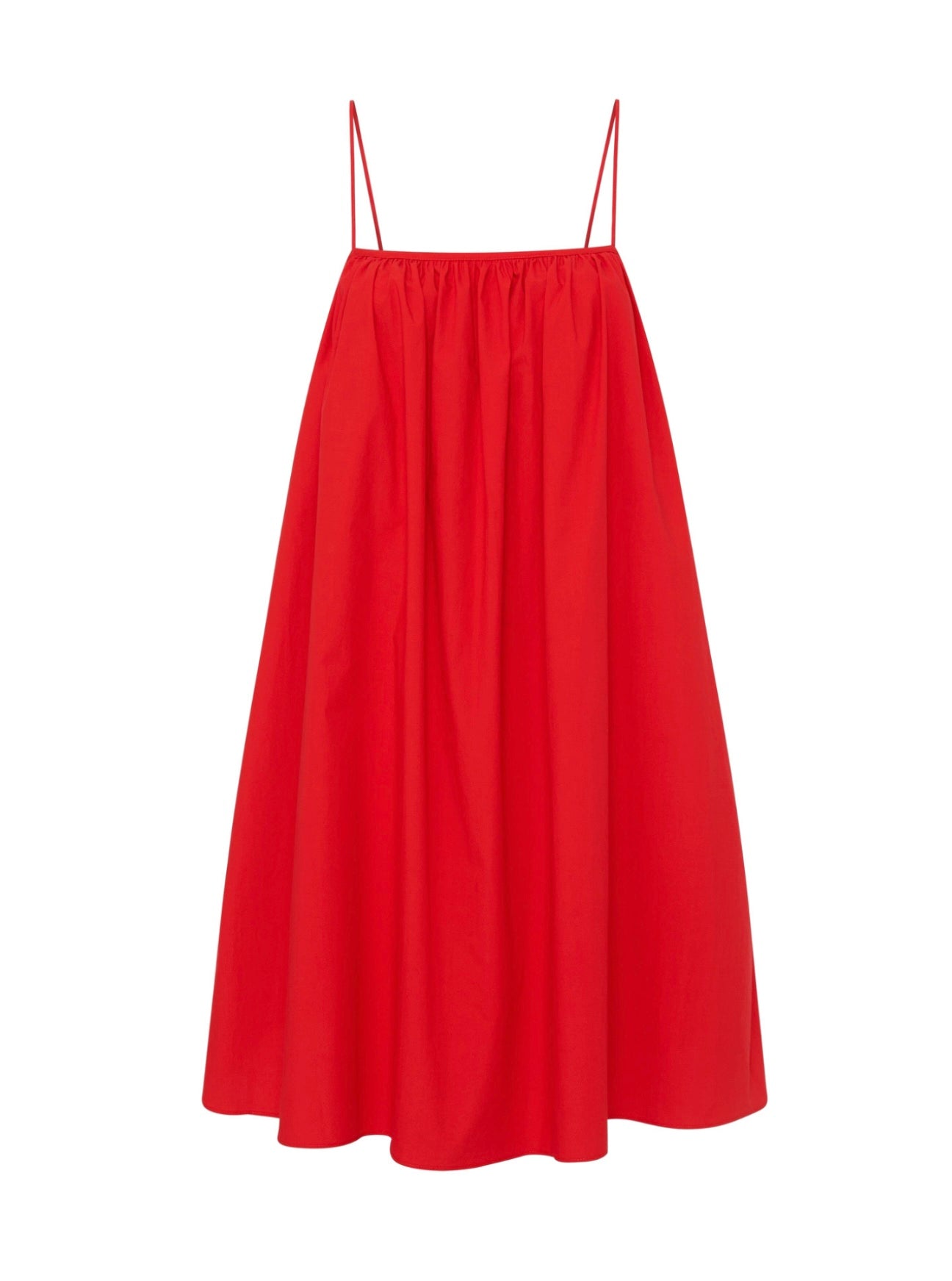 MATTEAU VOLUMINOUS CAMI MINI DRESS - ROSSO