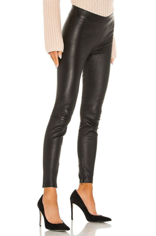 VINCE black leather leggings