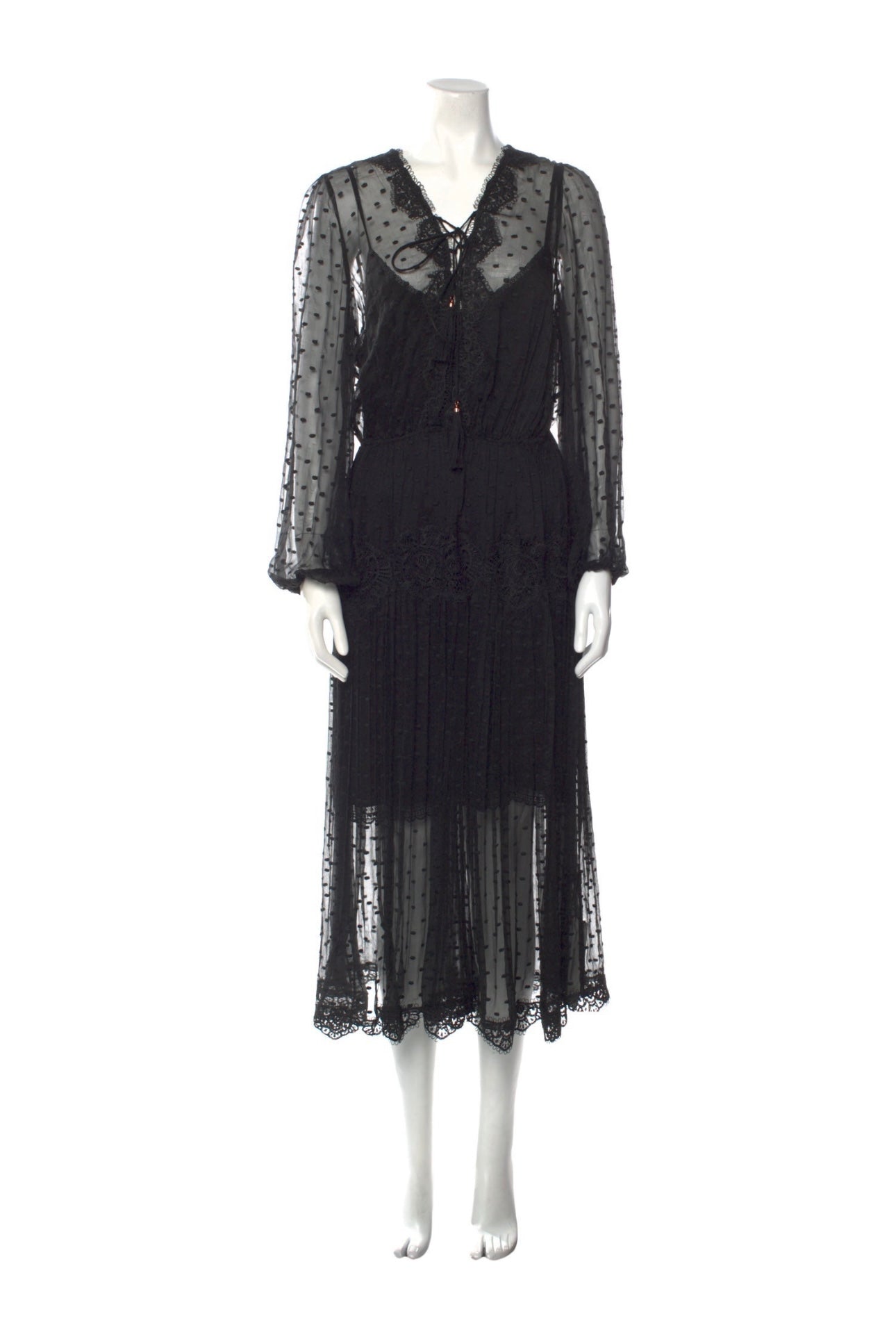 ZIMMERMANN - SILK MIDI DRESS