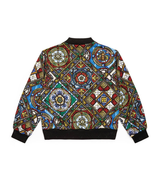 DOLCE & GABBANA KIDS
Ornamental Print Bomber Jacket