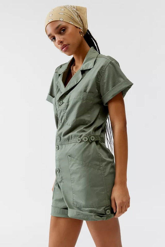 PISTOLA olive green romper