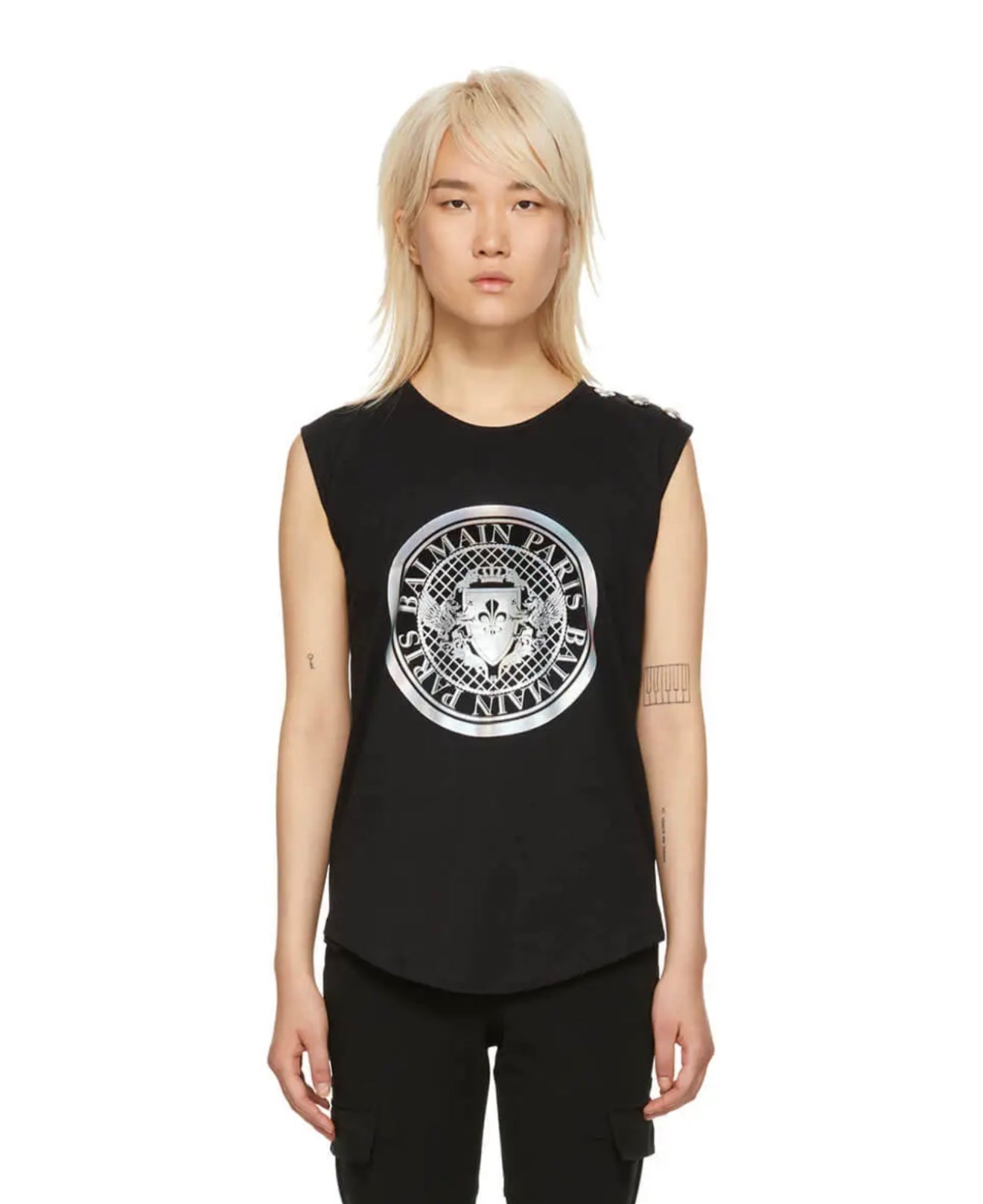 BALMAIN
Black Coin Logo Tank Top