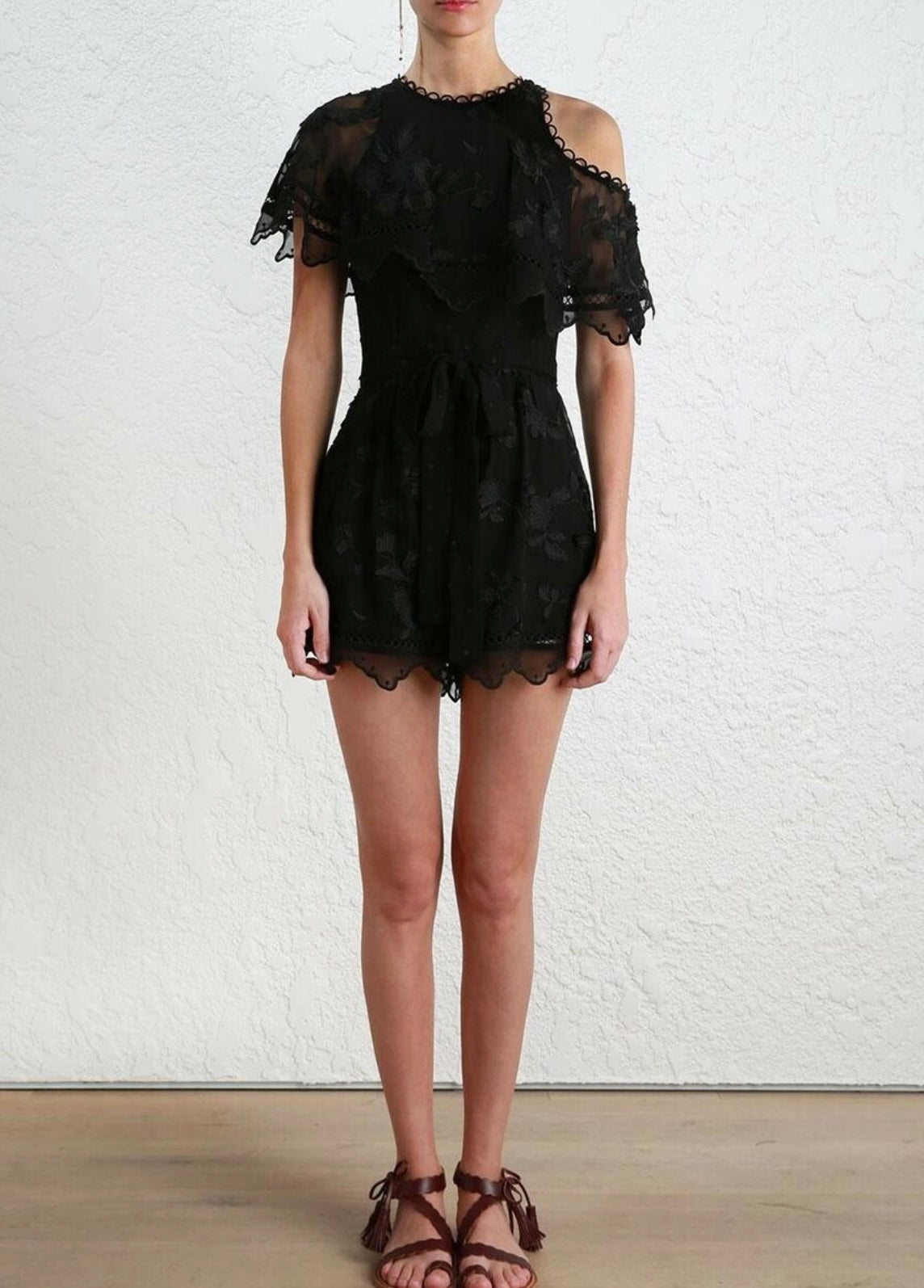 ZIMMERMANN- BLACK PLAYSUIT