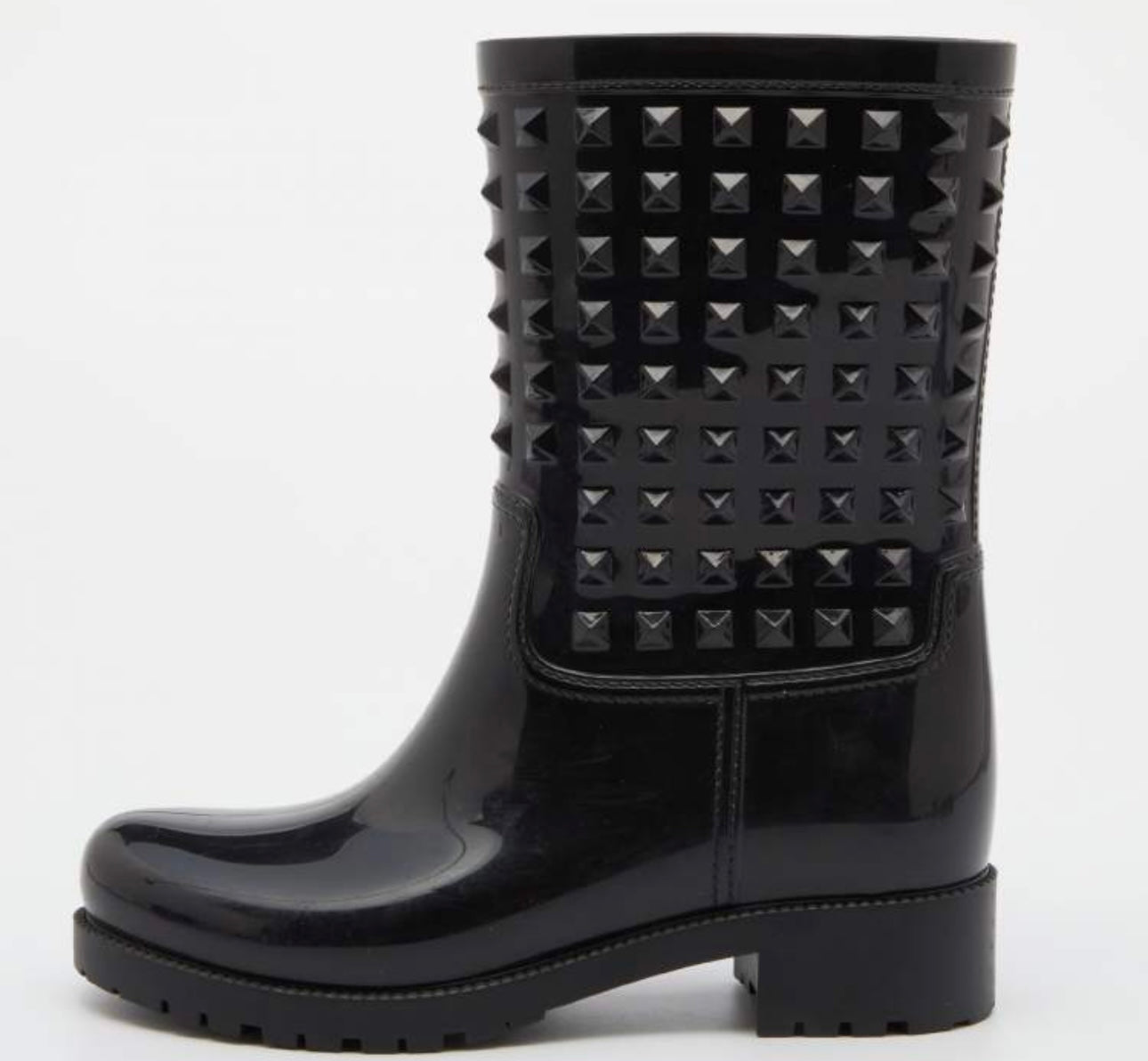 Valentino
Valentino Black Rubber Rockstud Rain Boots Size 37