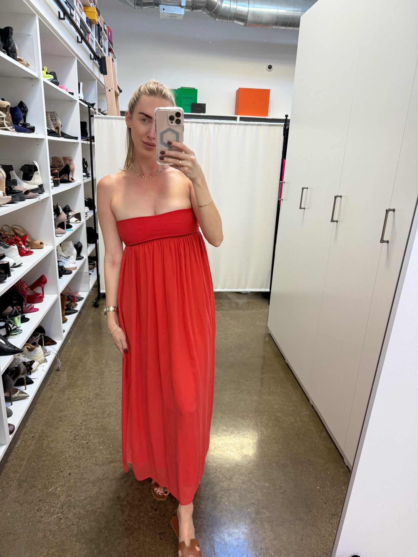 Shan - Coral Maxi Dress